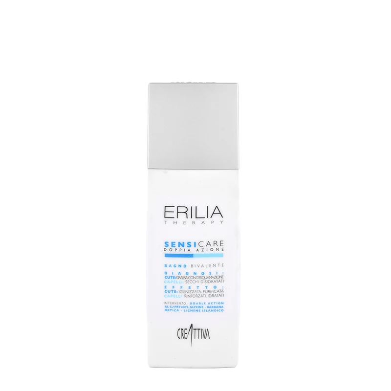Creattiva Erilia Sensicare Doppia Azione Bagno Bivalente 250ml - shampoo cute grassa e capelli secchi