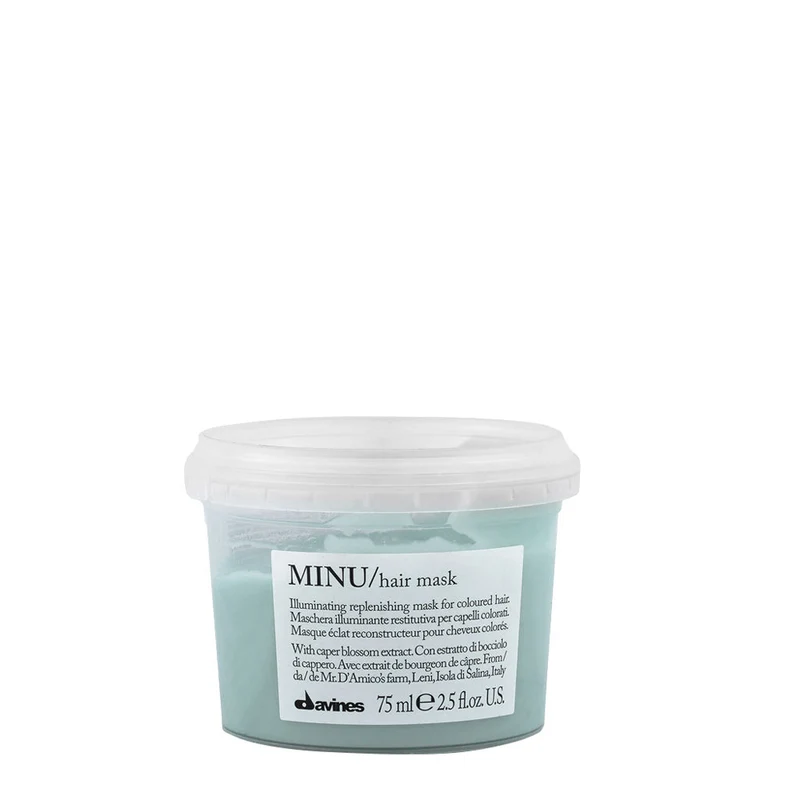 Davines Essential HairCare Minu Hair Mask 75ml - maschera illuminante per capelli colorati