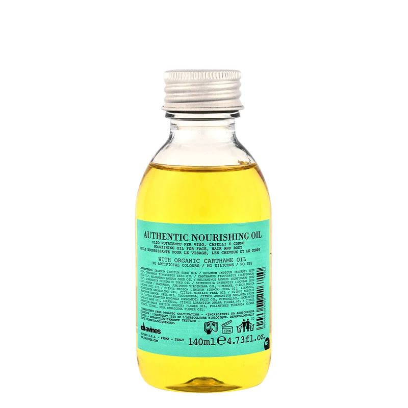 Davines Authentic Nourishing Oil 140ml - olio nutriente per capelli, viso e corpo