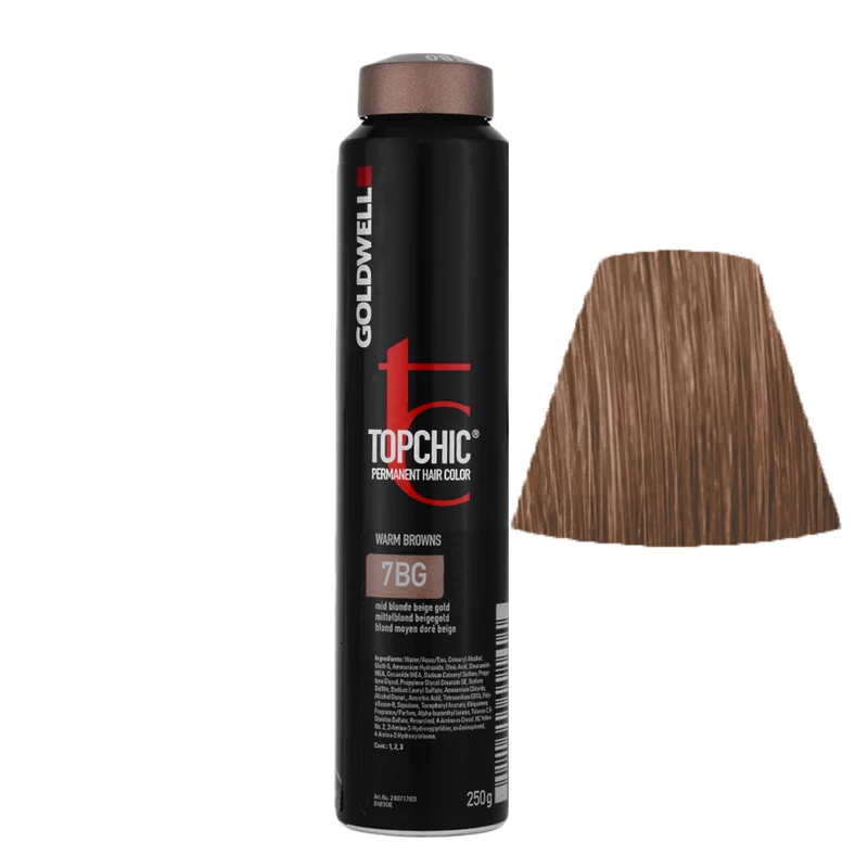 Goldwell Topchic Can W7BG Medium Blonde Beige Gold 250gr - colore permanente in bombola