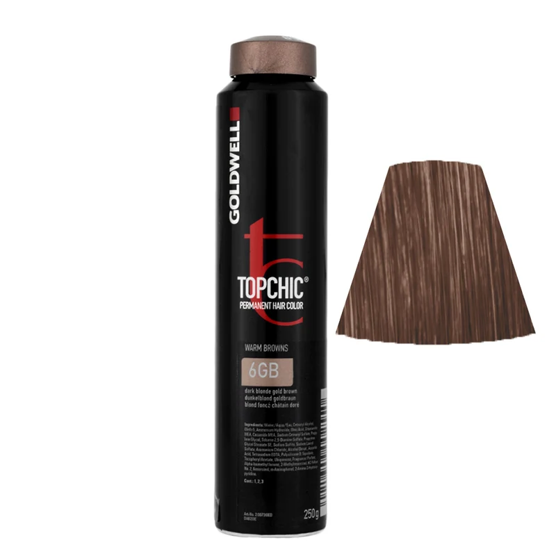 Goldwell Topchic Can W6GB Dark Blonde Golden Brown 250gr - colore permanente in bombola