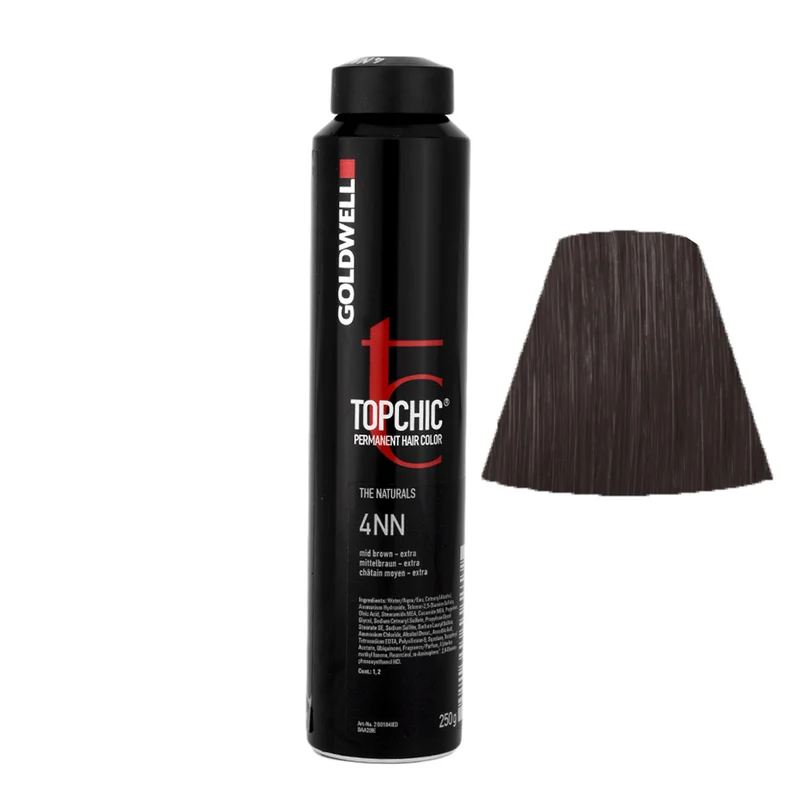 Goldwell Topchic Can 4NN Medium Brown Extra 250gr - colore permanente in bombola