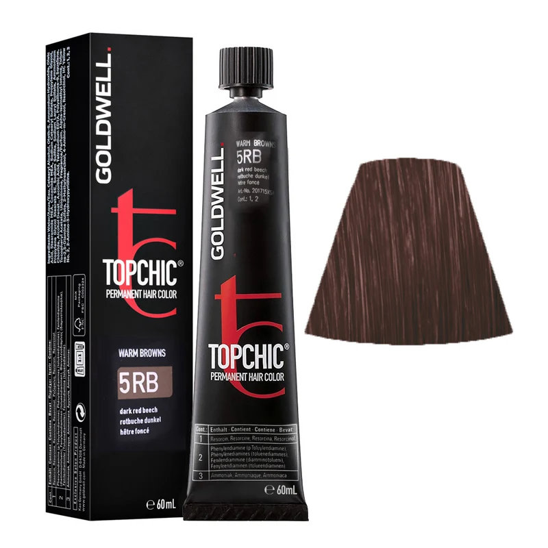Goldwell Topchic Tube 5RB Dark Red Beech 60ml - colore permanente in tubo