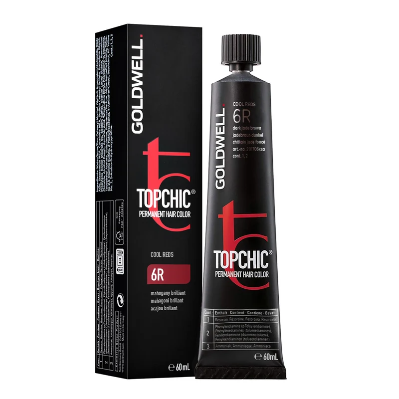 Goldwell Topchic Tube C6R Mahogany Brilliant 60ml - colore permanente in tubo