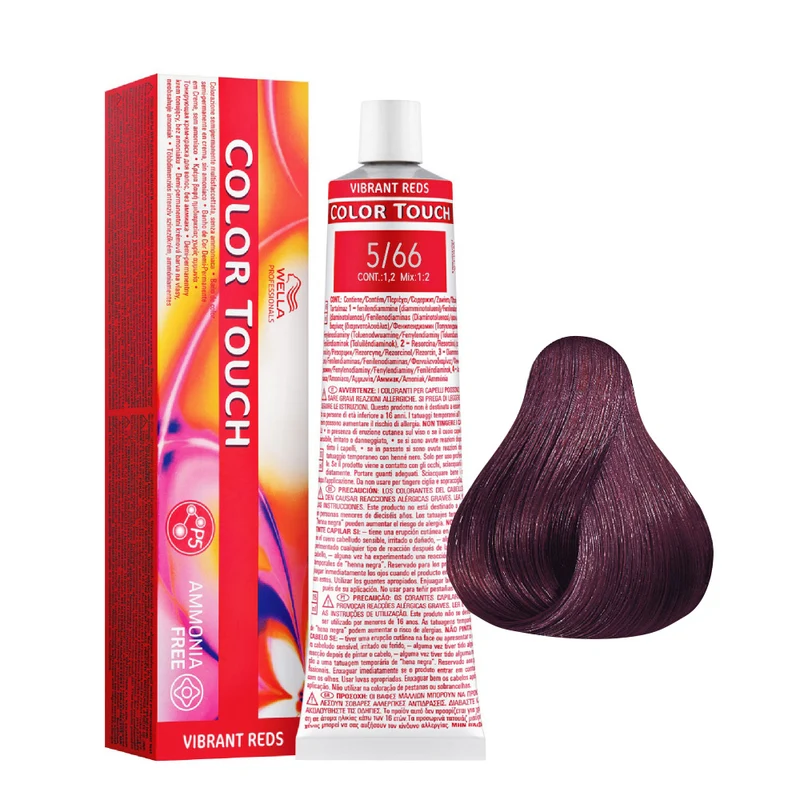 Wella Color Touch Vibrant Reds 5/66 Beaujolais 60ml - colore semi permanente senza ammoniaca