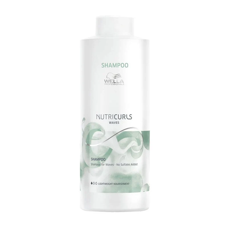 Wella Nutricurls Shampoo For Waves 1000ml - shampoo capelli mossi