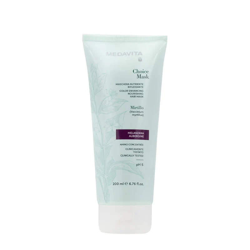 Medavita Lunghezze Choice Mask Aubergine 200ml - maschera nutriente riflessante melanzana