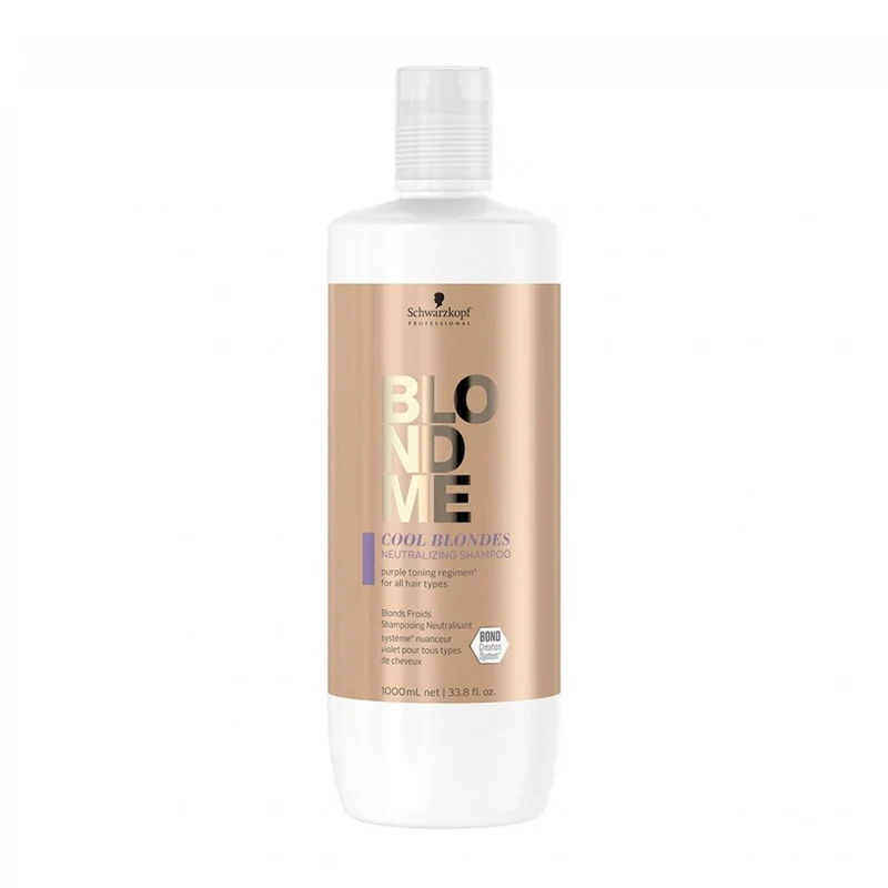 Schwarzkopf Blond Me Cool Blondes Neutralizing Shampoo 1000ml - shampoo antigiallo