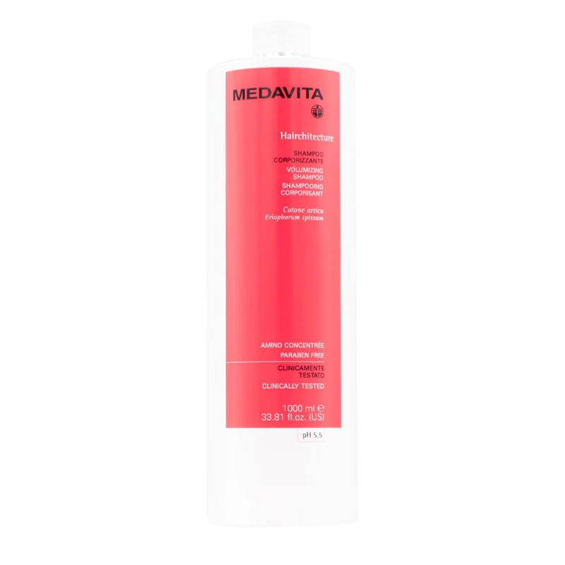 Medavita Lunghezze Hairchitecture Volumizing Shampoo 1000ml - shampoo corporizzante pH 5.5