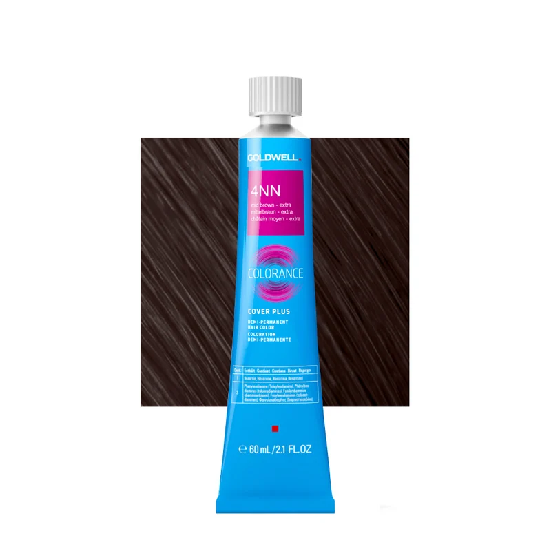 4NN Castano medio intenso Goldwell Colorance Cover plus Naturals tb 60ml