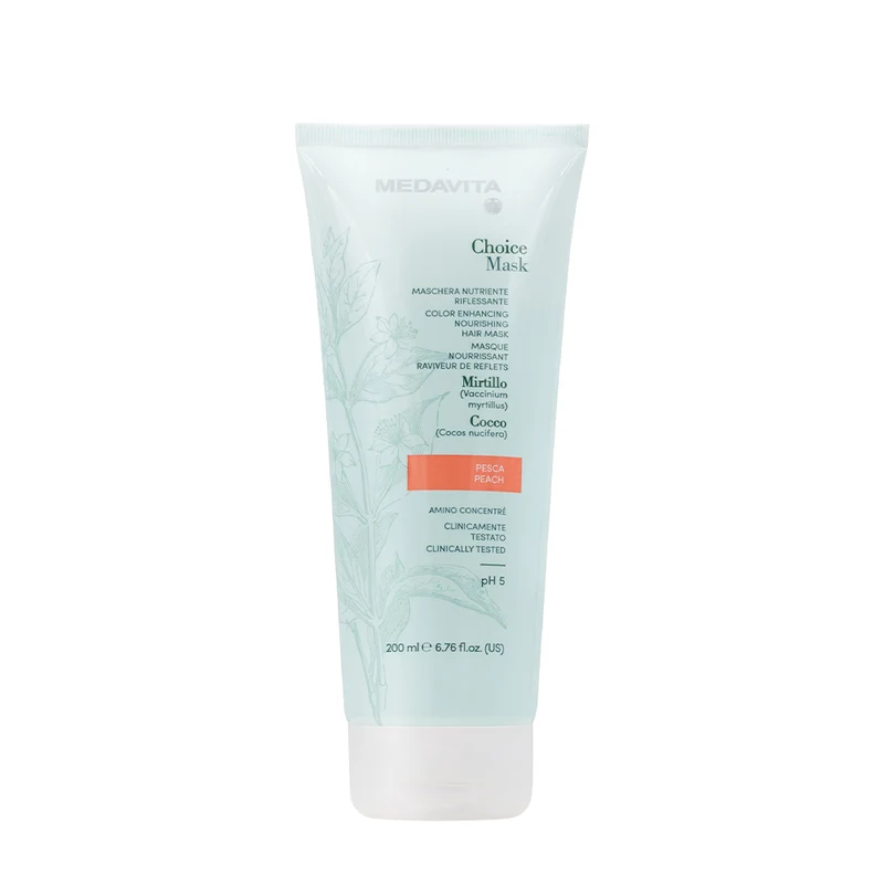 Medavita Lunghezze Choice Mask Peach 200ml - maschera nutriente riflessante pesca