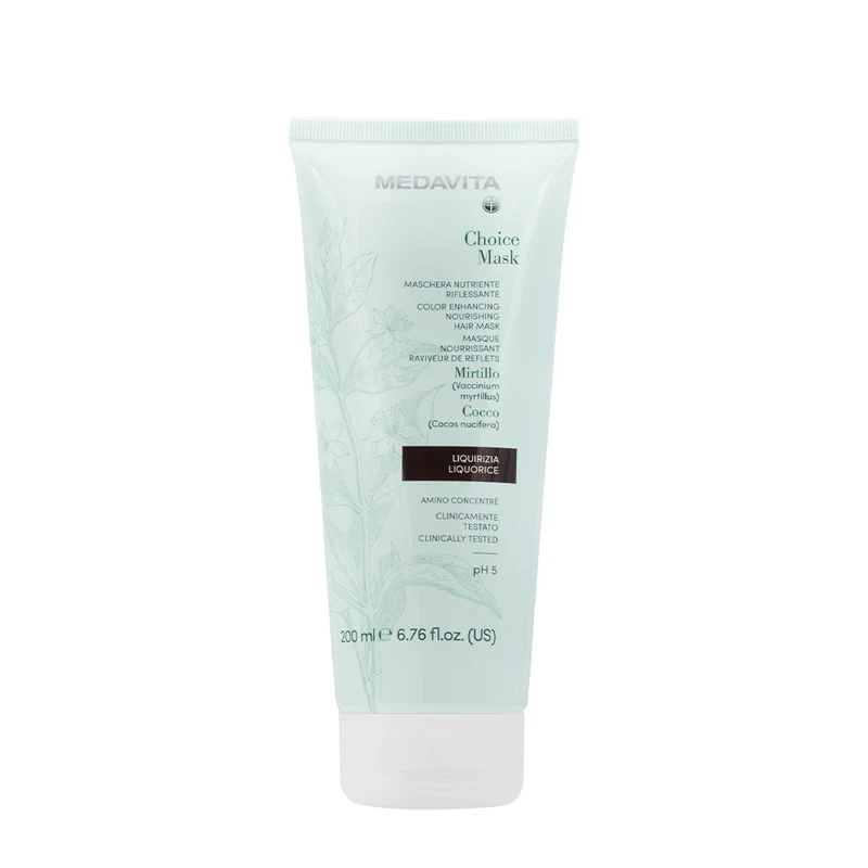 Medavita Lunghezze Choice Mask Liquorice 200ml - maschera nutriente riflessante liquirizia