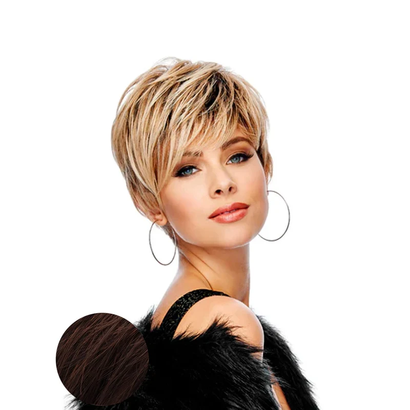 Hairdo Sweet Pixie Parrucca Castano Medio Ramato