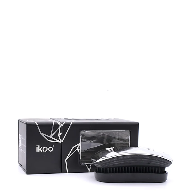 Ikoo Pocket Black Prima Ballerina - spazzola tascabile districante