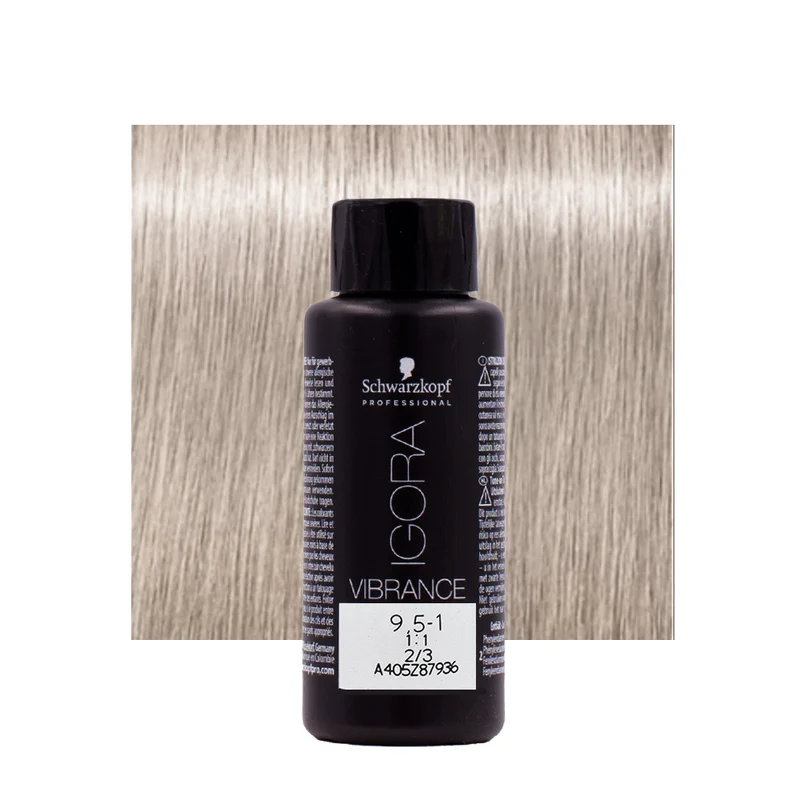 Schwarzkopf Igora Vibrance 9,5-1 Pastello cendrè 60ml - colorazione tono su tono