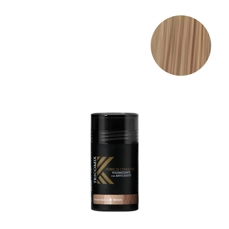 Tricomix Fibre Di Cheratina Light Brown 12gr - fibre di cheratina volumizzanti con anticaduta