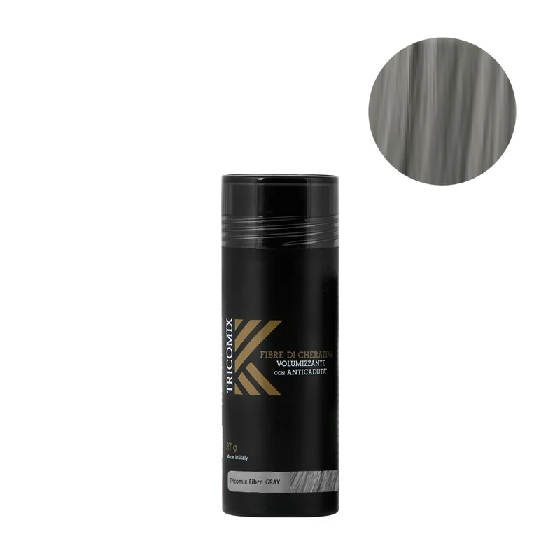 Tricomix Fibre Di Cheratina Gray 27gr - fibre di cheratina volumizzanti con anticaduta