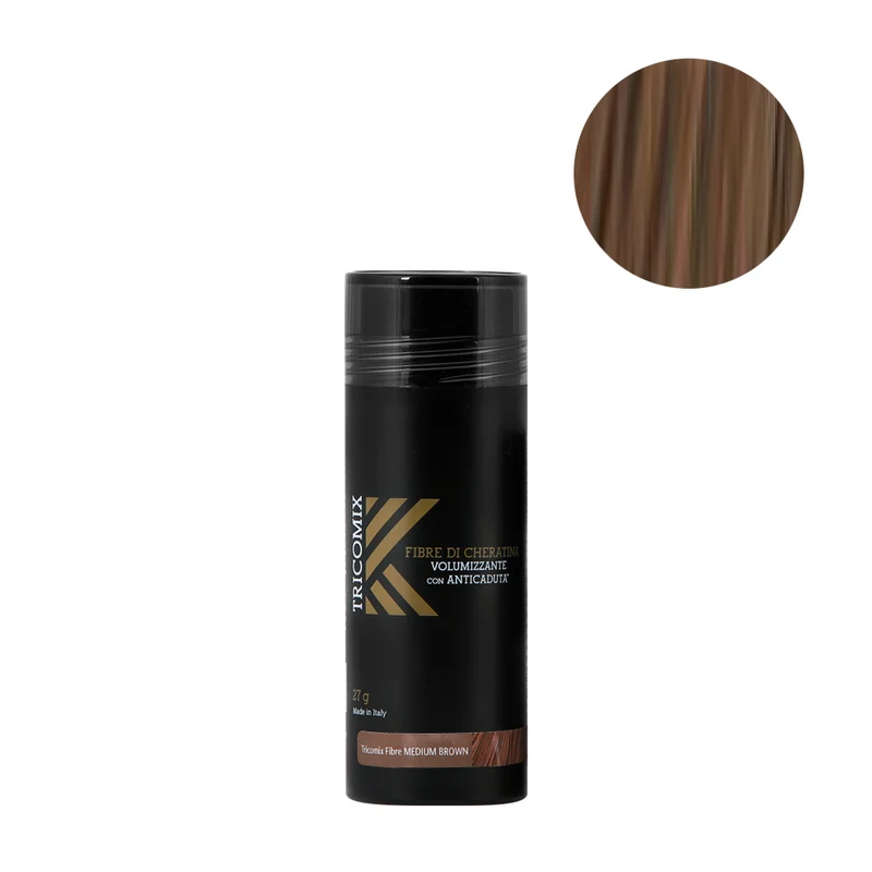 Tricomix Fibre Di Cheratina Medium Brown 27gr - fibre di cheratina volumizzanti con anticaduta