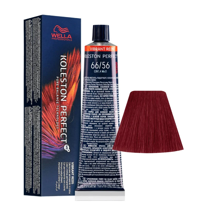 Wella Koleston Perfect Me+ Vibrant Reds 66/56 Biondo Scuro Intenso Mogano Violetto 60ml - colorazione permanente