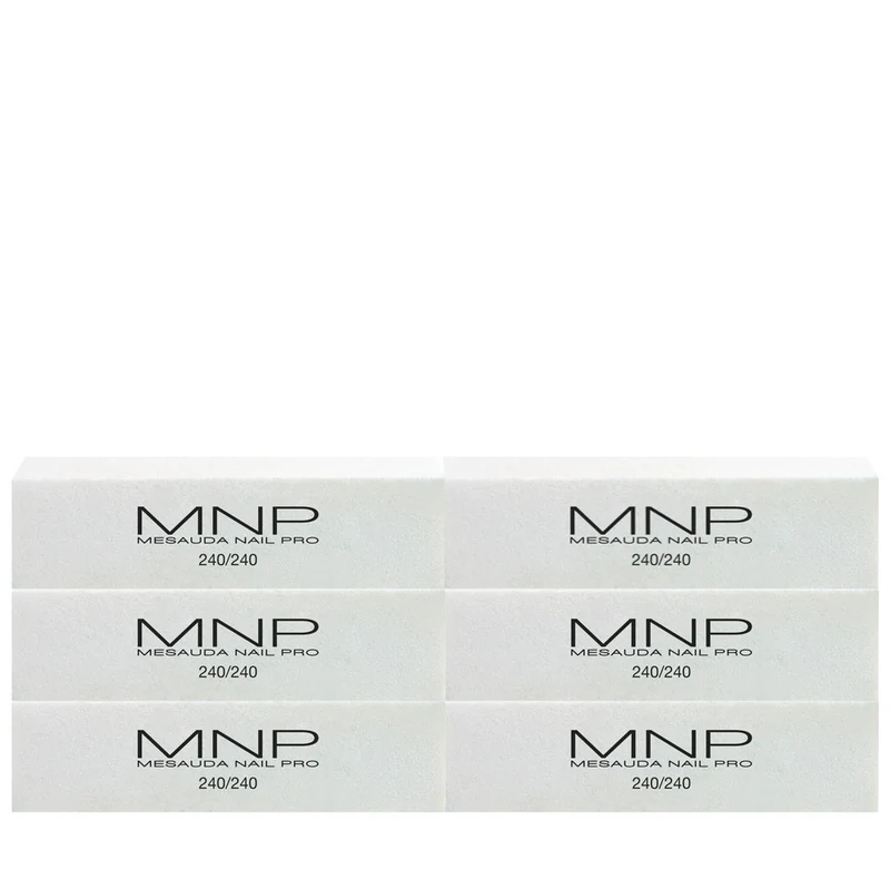 My Nail Pro MNP Blocco Abrasivo Buffer Grana 240/240 6pz - blocco abrasivo per manicure e pedicure