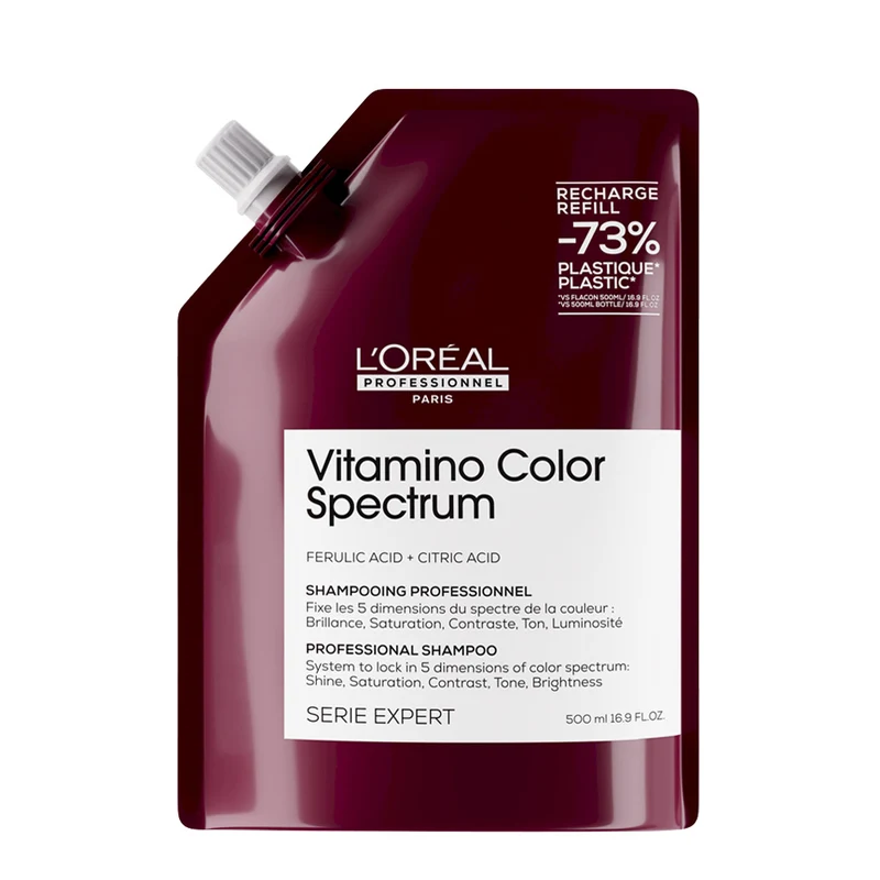 L'Oréal Professionnel Paris Vitamino Color Spectrum Shampoo 500ml Refill - shampoo per capelli colorati refill