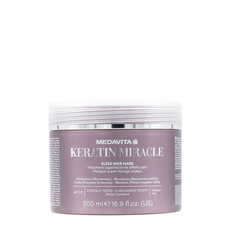 Medavita Lunghezze Keratin Miracle Sleek Hair Mask 500ml - maschera lisciante