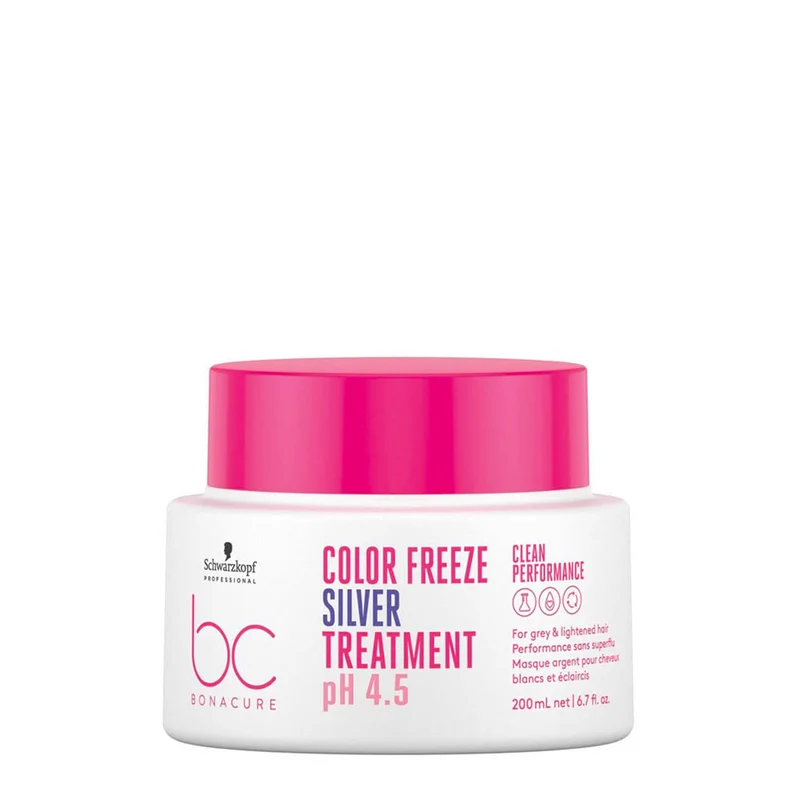 Schwarzkopf BC Bonacure Color Freeze Silver Treatment pH 4.5 200ml - maschera anti giallo per capelli grigi e bianchi