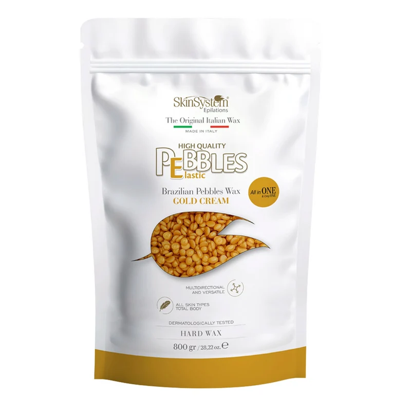 SkinSystem Le Pebbles High Quality Brazilian Pebbles Wax Gold Cream 800gr - cera brasiliana