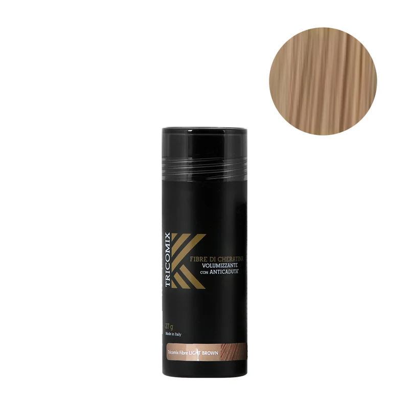 Tricomix Fibre Di Cheratina Light Brown 27gr - fibre di cheratina volumizzanti con anticaduta