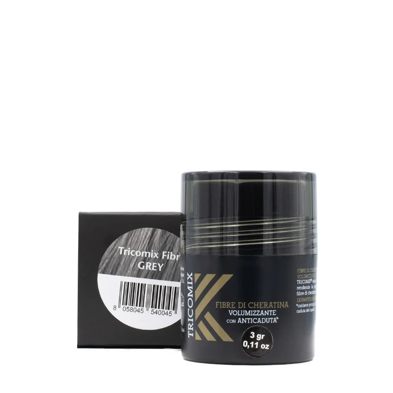 Tricomix Fibre Di Cheratina Grey 3gr - fibre di cheratina volumizzanti con anticaduta