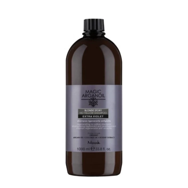 Nook Magic Arganoil Blonde Story Extra Violet Shampoo 1000ml - Riservato PRO