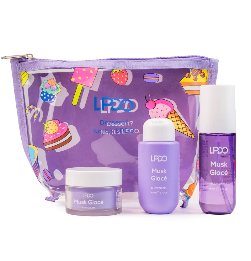 LPDO KIT MUSK GLACE' - BODY SPRAY 190ML - SHOWER GEL 90ML - BODY CREAM 50ML