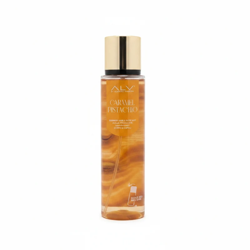 ALVIERO MARTINI SHIMMER HAIR BODY MIST - CARAMEL PISTACHIO 200ML