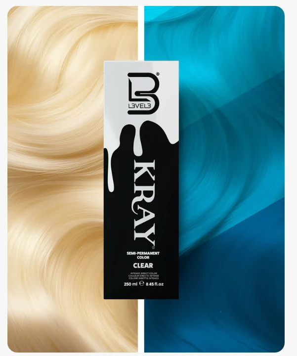 Kray Color Semi Permanente per Capelli L3VEL3 Clear 250 ml