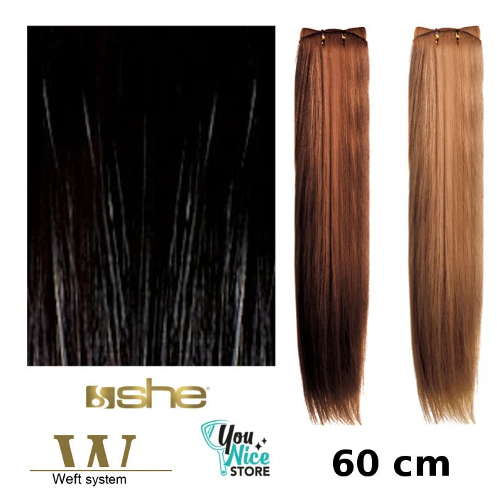 Matassa SHE 50 60 cm - 100 gr - 130 cm Extension professionali Capelli tessuti lisci naturali