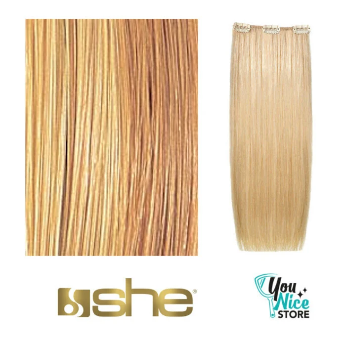 1 fascia extension professionali SHE Easy one clip 50 55 cm Capelli lisci mesciati