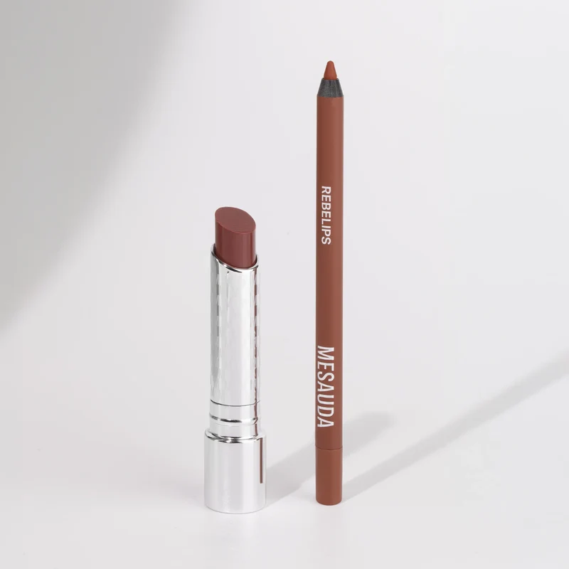 MESAUDA SPICY KISS - THE ULTIMATE LIP COMBO REBELIPS™ 115 CINNAMON + HYDRAMORPHOSIS™ 111 WORTHY