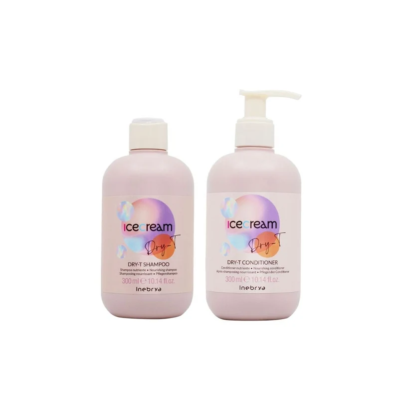 INEBRYA KIT DRY-T SHAMPOO 350ML + CONDITIONER NUTRIENTE 300ML