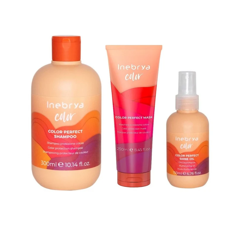 INEBRYA KIT COLOR PERFECT SHAMPOO 300ML + MASCHERA 300ML + OLIO 150ML