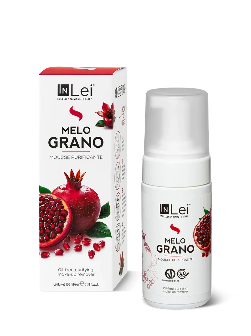 IN LEI MOUSSE MELOGRANO STRUCCANTE PURIFICANTE PER CIGLIA, SOPRACCIGLIA E VISO