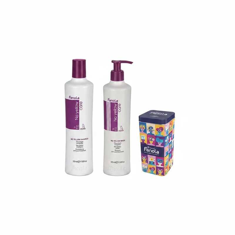 FANOLA KIT NO YELLOW SHAMPOO 350ML+ MASCHERA 350ML + OMAGGIO LATTA