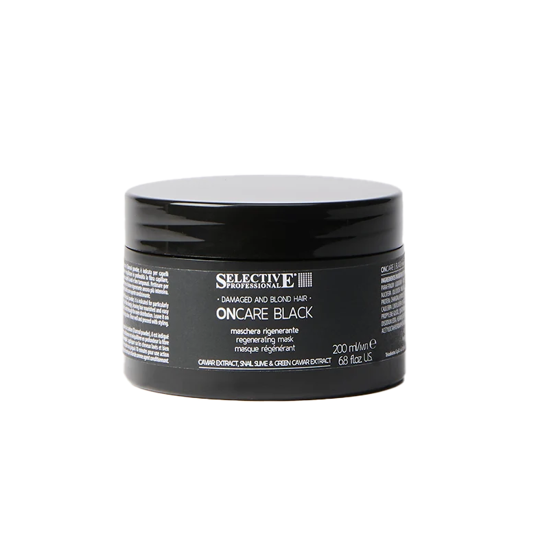 SELECTIVE DAMAGED AND BLOND HAIR ONCARE BLACK MASCHERA RIGENERANTE
