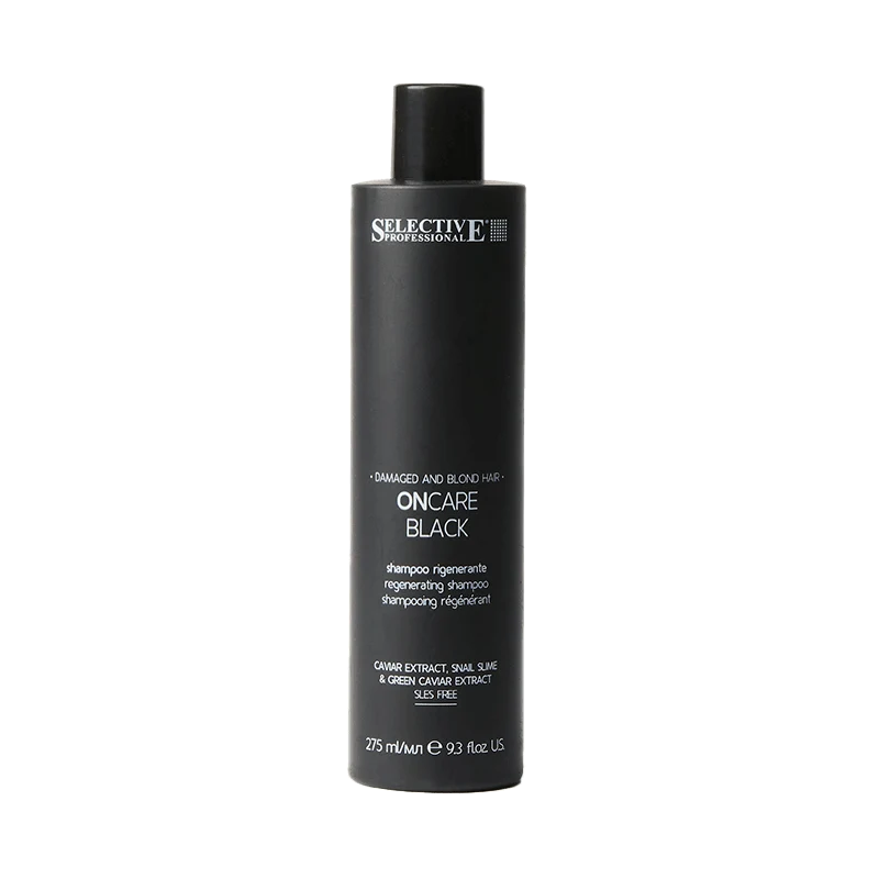 SELECTIVE DAMAGED AND BLOND HAIR ONCARE BLACK SHAMPOO RIGENERANTE