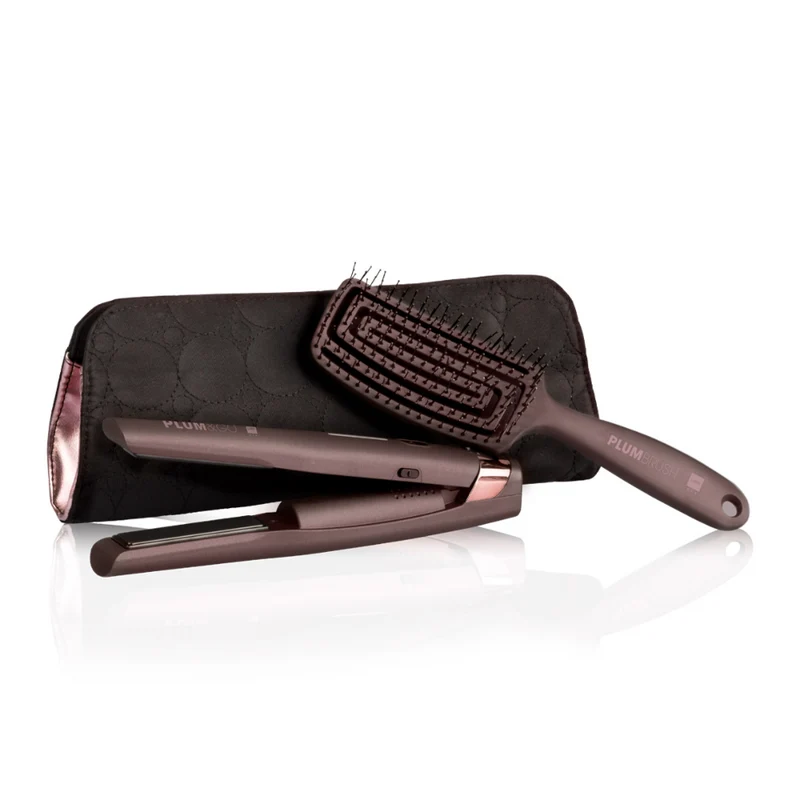 Labor Plum&Go Piastra Cordless e spazzola Kit da viaggio