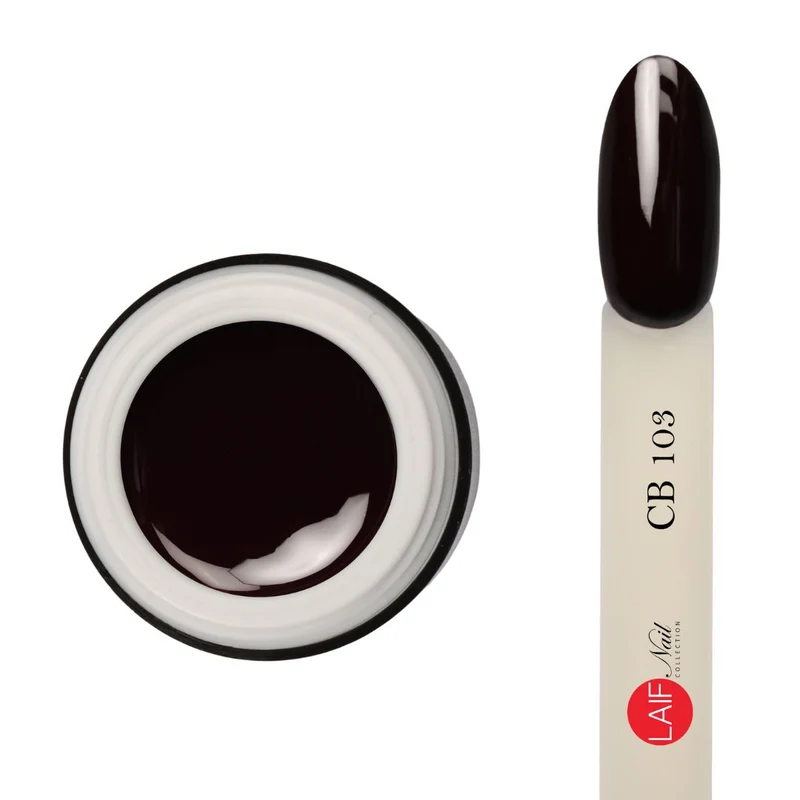 Laif Gel Color Basic CB103 Black – Gel Unghie Nero Intenso 6 ml