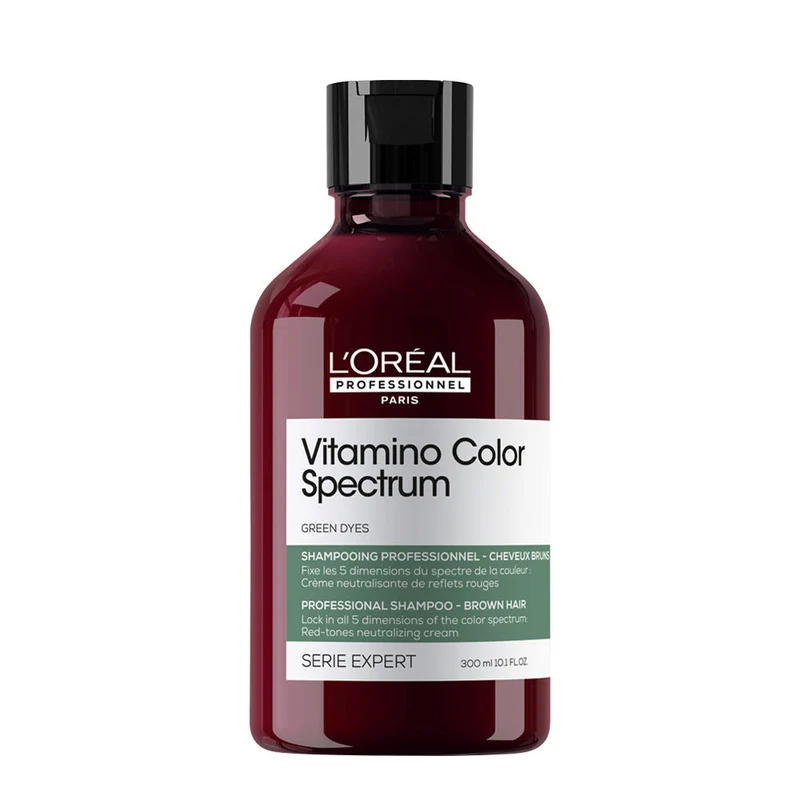 L'OREAL PROFESSIONAL VITAMINO COLOR SPECTRUM SHAMPOO - VERDE BROWN HAIR 300ML