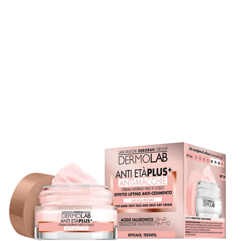 Dermolab Anti Età Plus Crema giorno viso e collo anti-macchie effetto lifting anticedimento