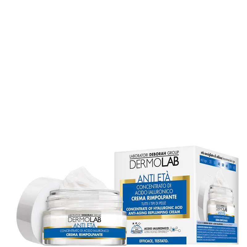 Crema rimpolpante anti-età concentrato di acido ialuronico