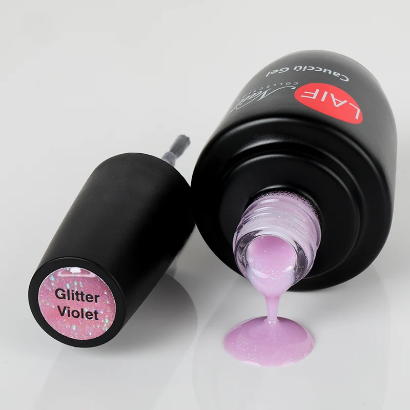 Laif Nail Gel Caucciù Glitter Violet