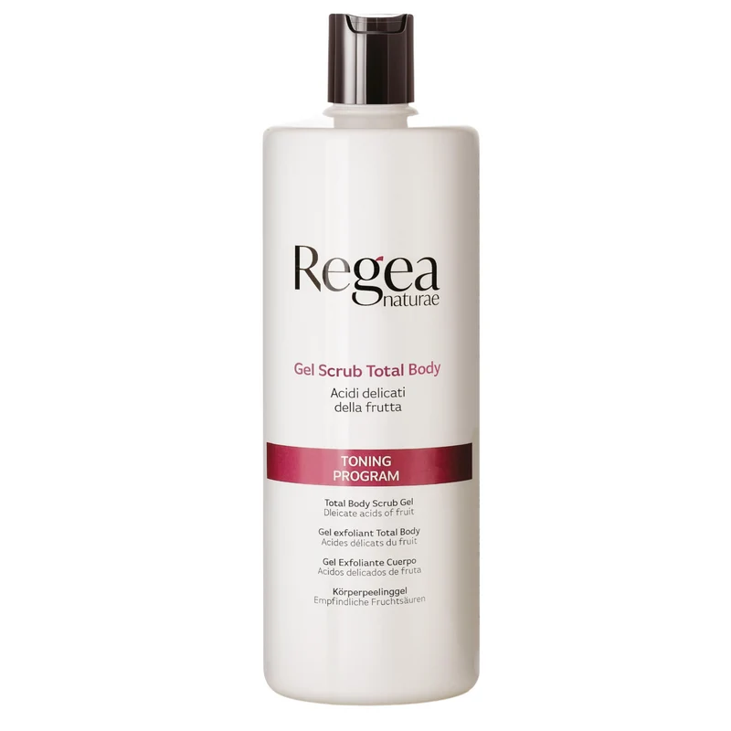 REGEA - Gel scrub total body agli acidi di frutta 500 ml – Esfoliante Tonificante Delicato